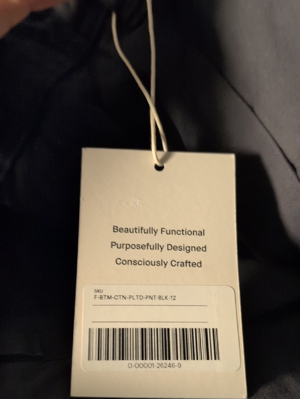 NWT Everlane The Everywhere Pant Pleated Barrel Leg Black Organic Cotton Size 12 - Picture 4 of 15